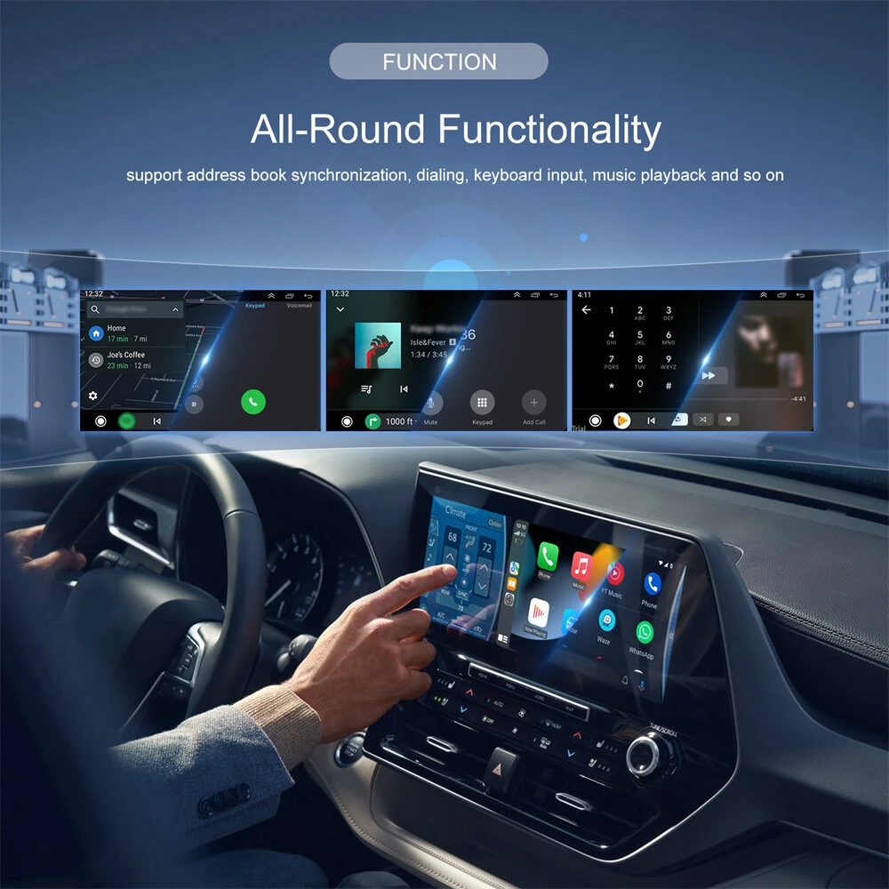 Wired to Wireless CarPlay Android Auto 2in1 Mini Adapter 5GHz WiFi5 Suitable for Original Wired Carplay/Auto Cars — view 4