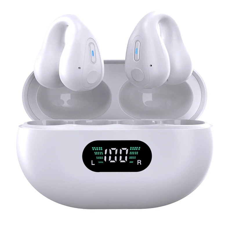 Wireless bluetooth Earphone HiFi Sound HD Calls 36H Playback LED Digital Display Low Game Delay Earclips Sports Headphones — view 2