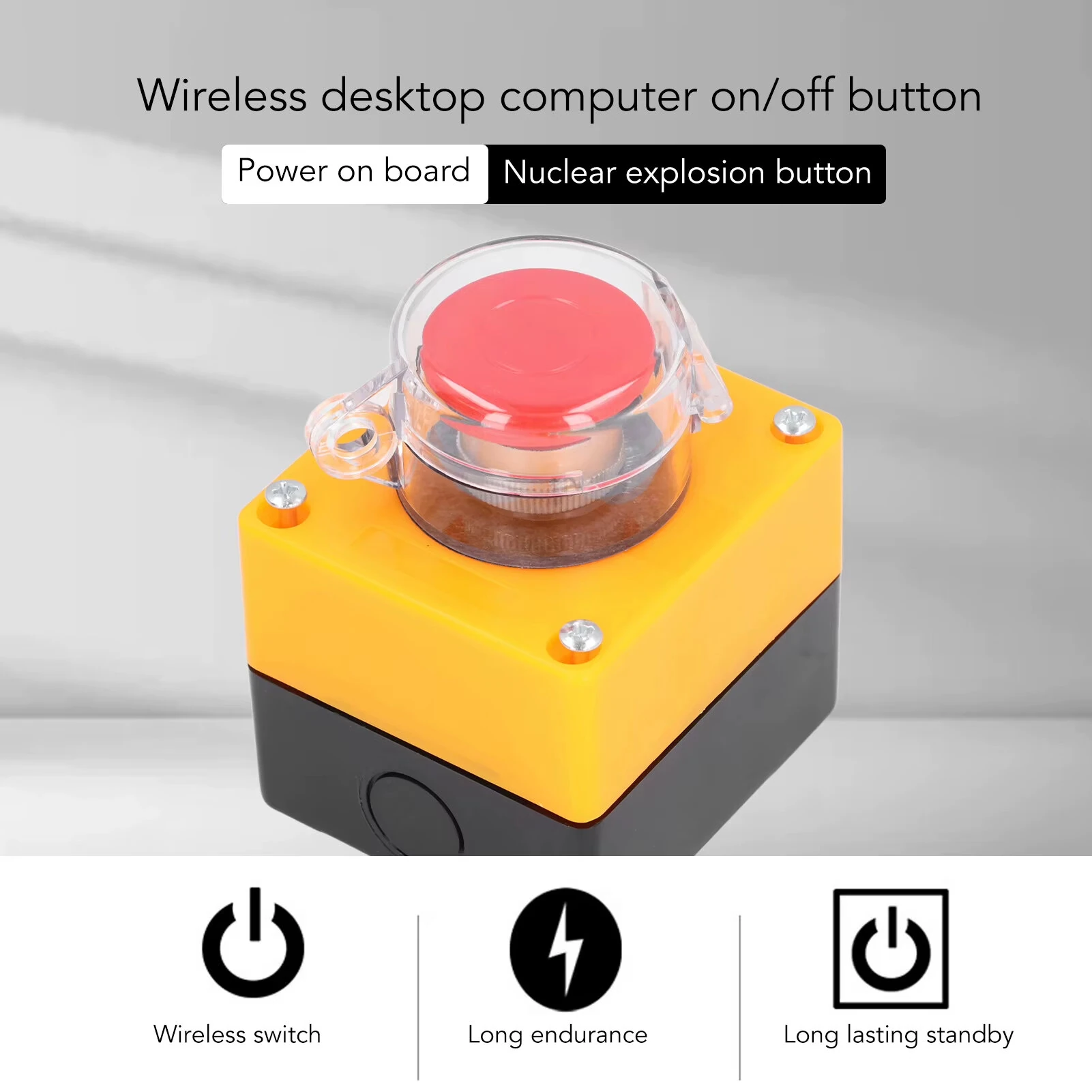 Wireless External Computer Power Button Switch Remote Control PC Power Button Switch for Home Office — view 3