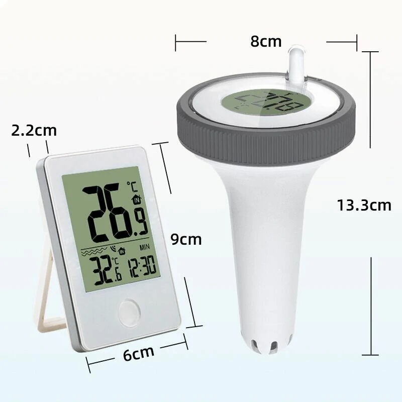 Wireless Floating Indoor and Outdoor Thermometer for Swimming Pool Bathtub with Display — view 4