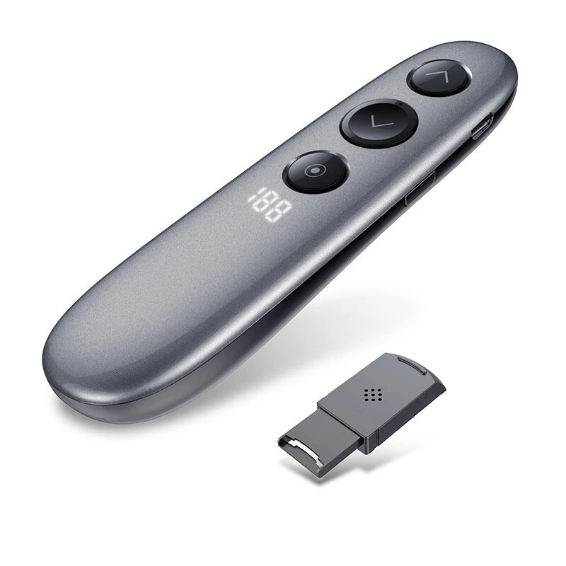 Wireless Presenter Digital Laser Pointer with Spotlight and Magnifier Vibration Timer U-Disk Receiver for PPT Presentations — image 1