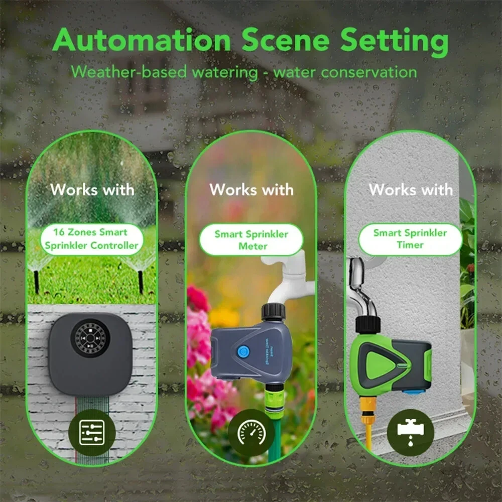 WKD-CS011 Tuya WiFi Smart Rain Sensor Outdoor IP66 Waterproof Rain Detector Wireless Real-Time Rain Detection Remote Monitor — view 5