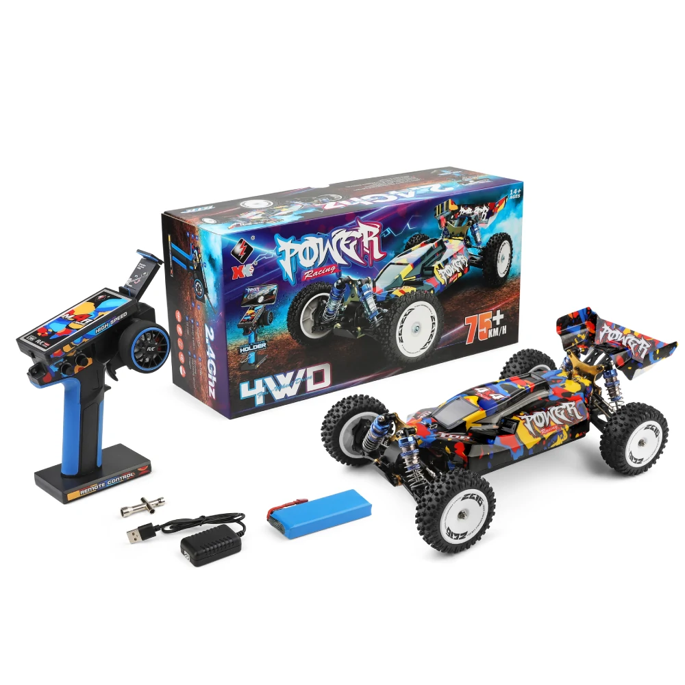 Wltoys 124007 1/12 2.4G 4WD Brushless RC Car 75km/h Off-Road Speed Racing Vehicles Models RTR Toys — view 3
