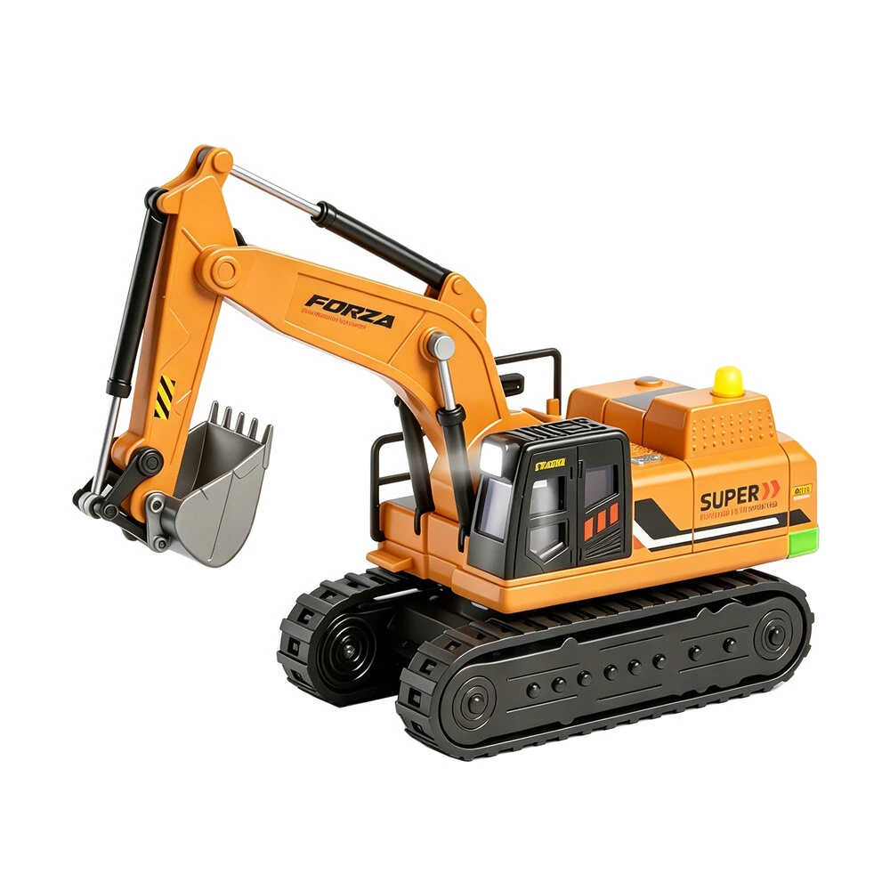 WLtoys 6402 1/64 2.4G Mini RC Excavator 340° Rotation Alloy Bucket Colorful Tail Lights Desktop Portable Vehicles Models Toys RTR — image 1