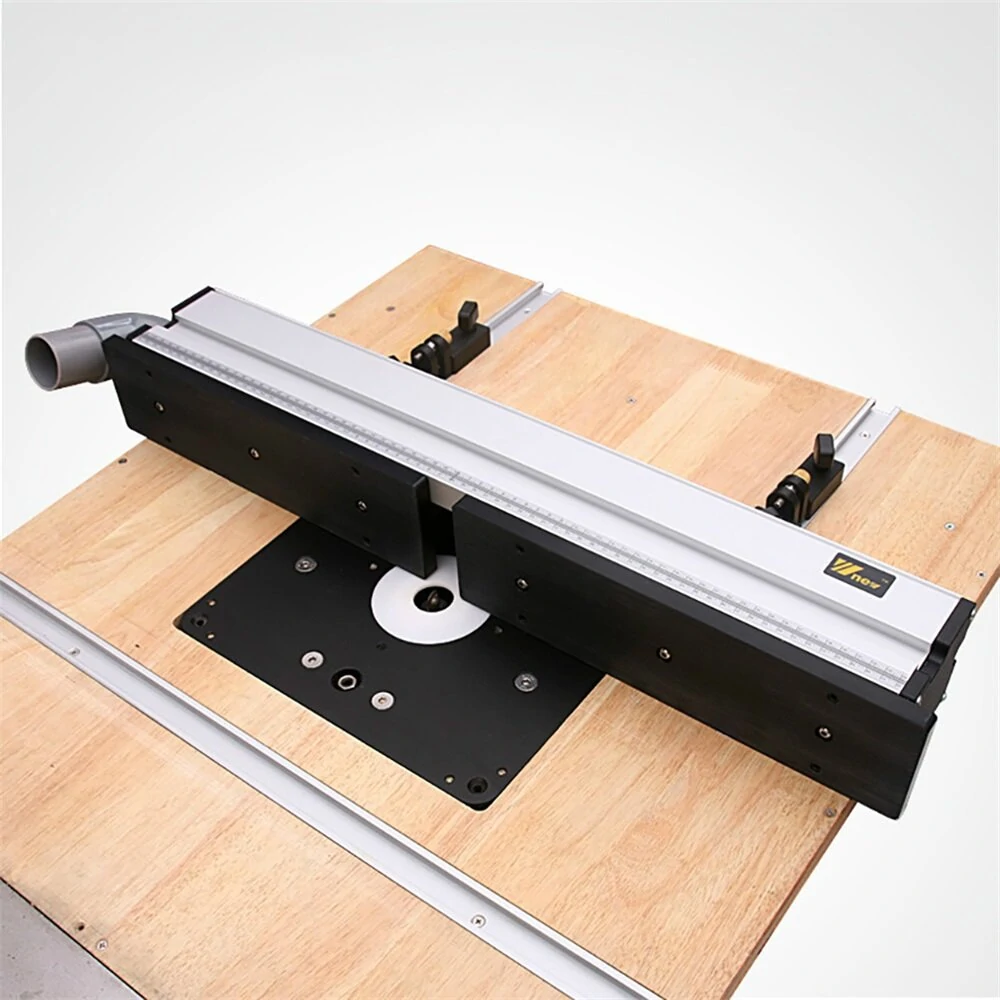 Wnew Woodworking Aluminium Router Table Profile Fence with Sliding Brackets Tools for Wood Work Router Table Saw Table DIY Woodworking Workbenches — W new