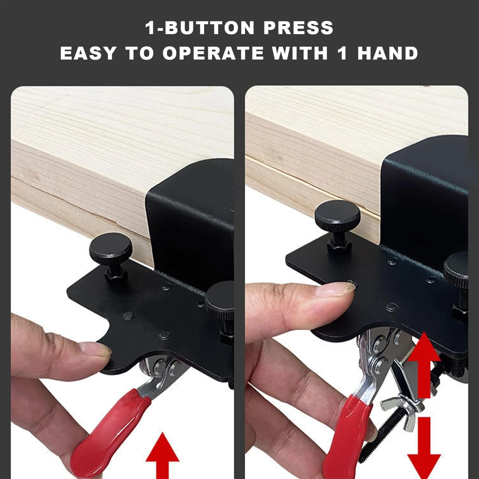 WO YI TOOLS Adjustable Cabinet Jig Carbon Steel Mounting Cabinet Door Installation Positioner Clamp Auxiliary Tools for Cabinet Door Jig — view 6