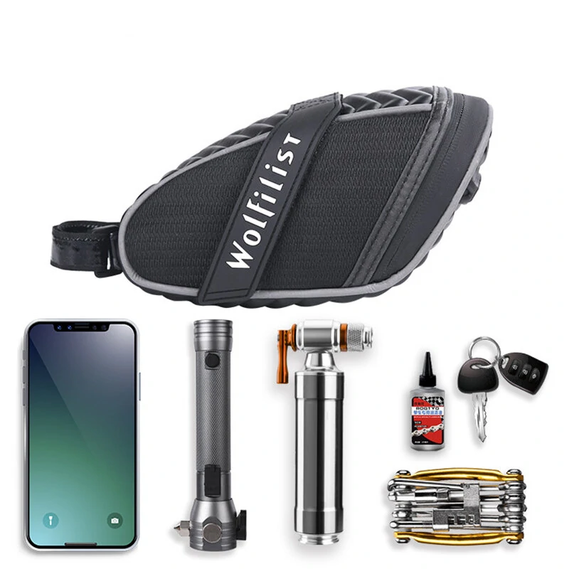 Wolfilist Bike Saddle Bag 0.5L Large Capacity Waterproof 0.2kg Lightweight Bicycle Seat Bag Package for Mountain Road Bike — view 4