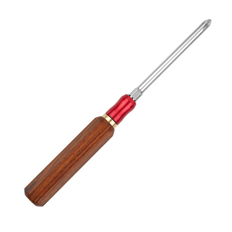 Wood Handle Screwdriver Hand Tool Fixed Value Torque Brass Collet Woodworking Replacement Accessories Household Screwdriver Set — view 4