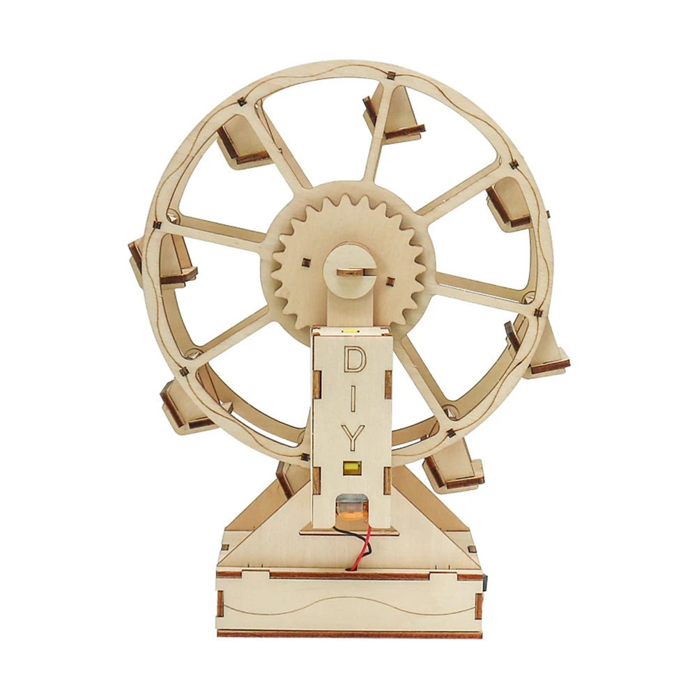 Wooden DIY Educational Scientific Experiments Early Education Toys Eight-chair Ferris wheel for Children — Pricio