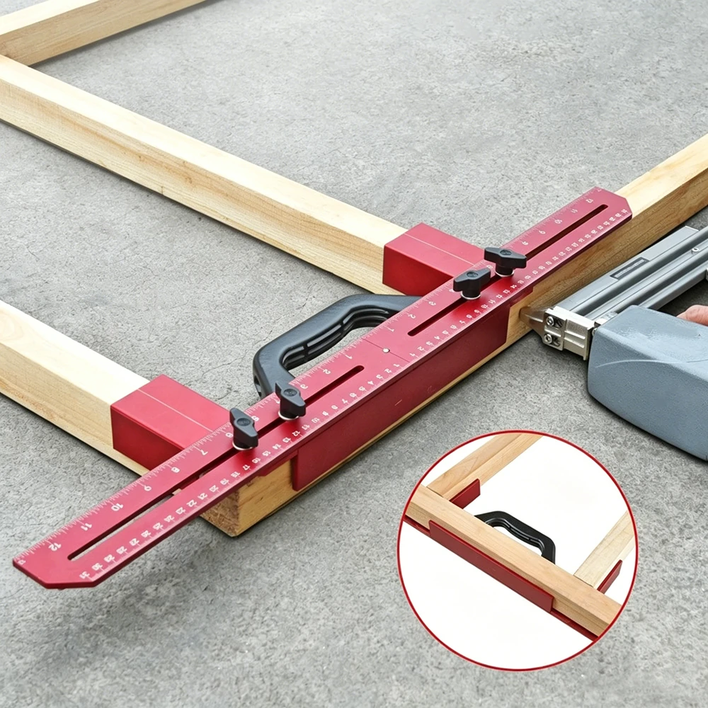 Woodworking frame Splicing Tool Clamp Aluminum Alloy 12 Inch To 30 Inch Adjustable Equal Width Clamping frame Joining Tool — image 1