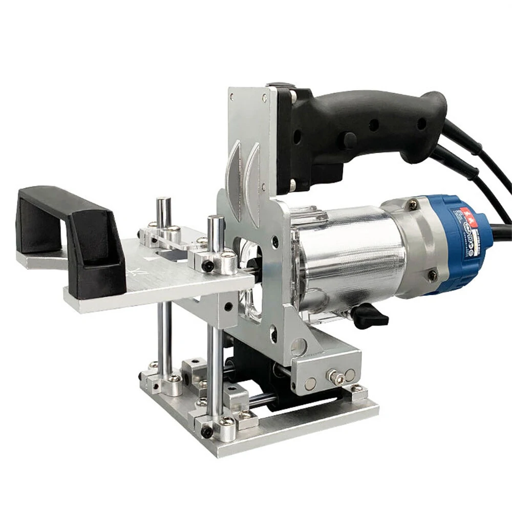 Woodworking Slotting Locator Compact Router Trimming Machine 2 in 1 Invisible Fastener Punch Bracket for Wardrobe Cupboard Pane — view 3