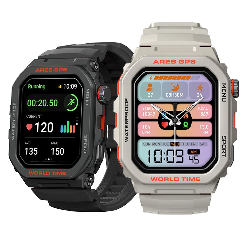 [World Premiere]Zeblaze Ares GPS Rugged 1.75 inch HD 3 ATM Detailed Health and Wellness Insights bluetooth Calls Assistant Smart Watch — Zeblaze