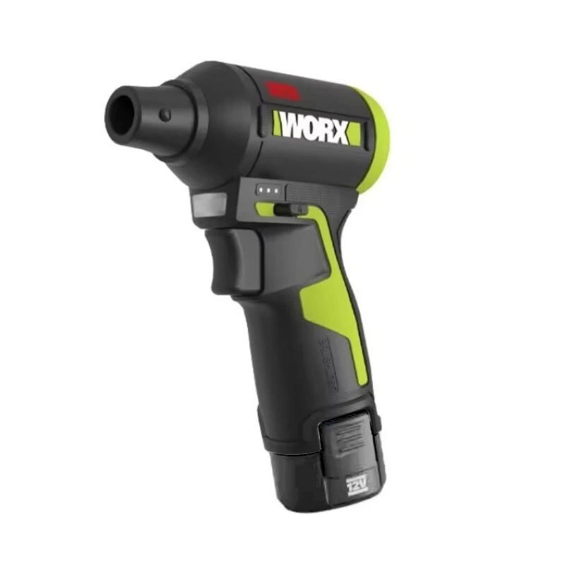 WORX WU094 12V Brushless Dust Blower 128m/s High Wind Speed Lightweight Design Powerful Airflow Versatile Nozzle Attachments Battery Powered — image 1