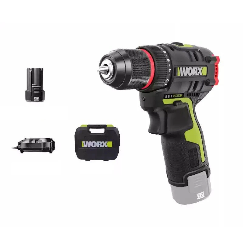 WORX WU131X Cordless Impact Drill 12V Brushless 40Nm 10mm Chuck 2-Speed 2.0Ah Lithium Battery — image 1