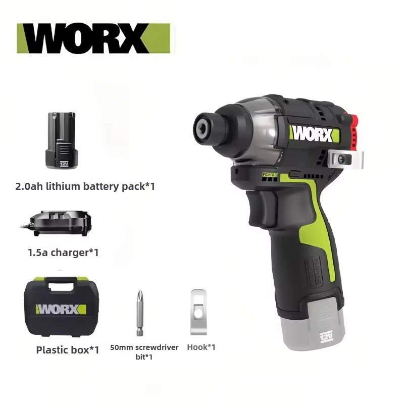 WORX WU132X Cordless Brushless Impact Screwdriver 160N.m. Torque SDS Chuck 2 Speed Modes Lightweight Design — WORX