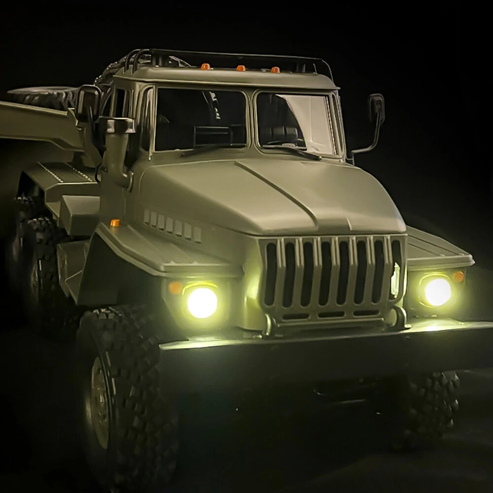 WPL B36-3 Ural 1/16 2.4G 6WD RTR Rc Car Military Truck With Trailer Rock Crawler Vehicle Models Toy Proportional Control — view 5