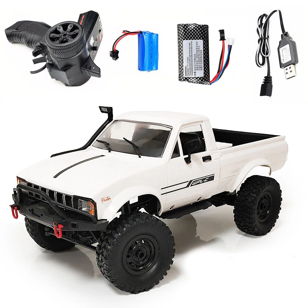 WPL C24 1/16 2.4G 4WD Crawler RTR Truck RC Car Full Proportional Control Two Battery — WPL