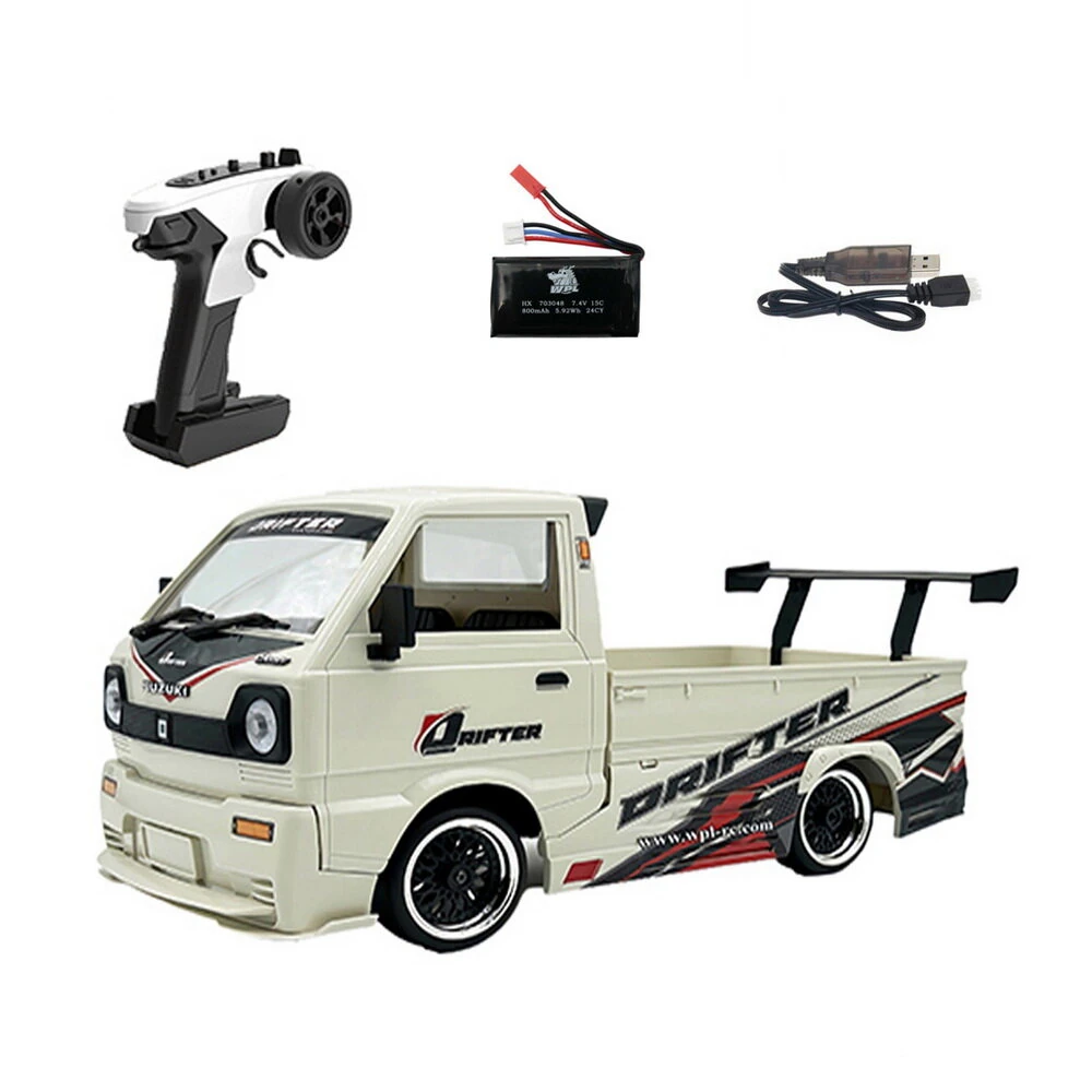 WPL D14S MINI 1/10 2.4G 4WD Full Scale Brushless On-Road Electric RC Car Truck Vehicle Models With Surround — view 6