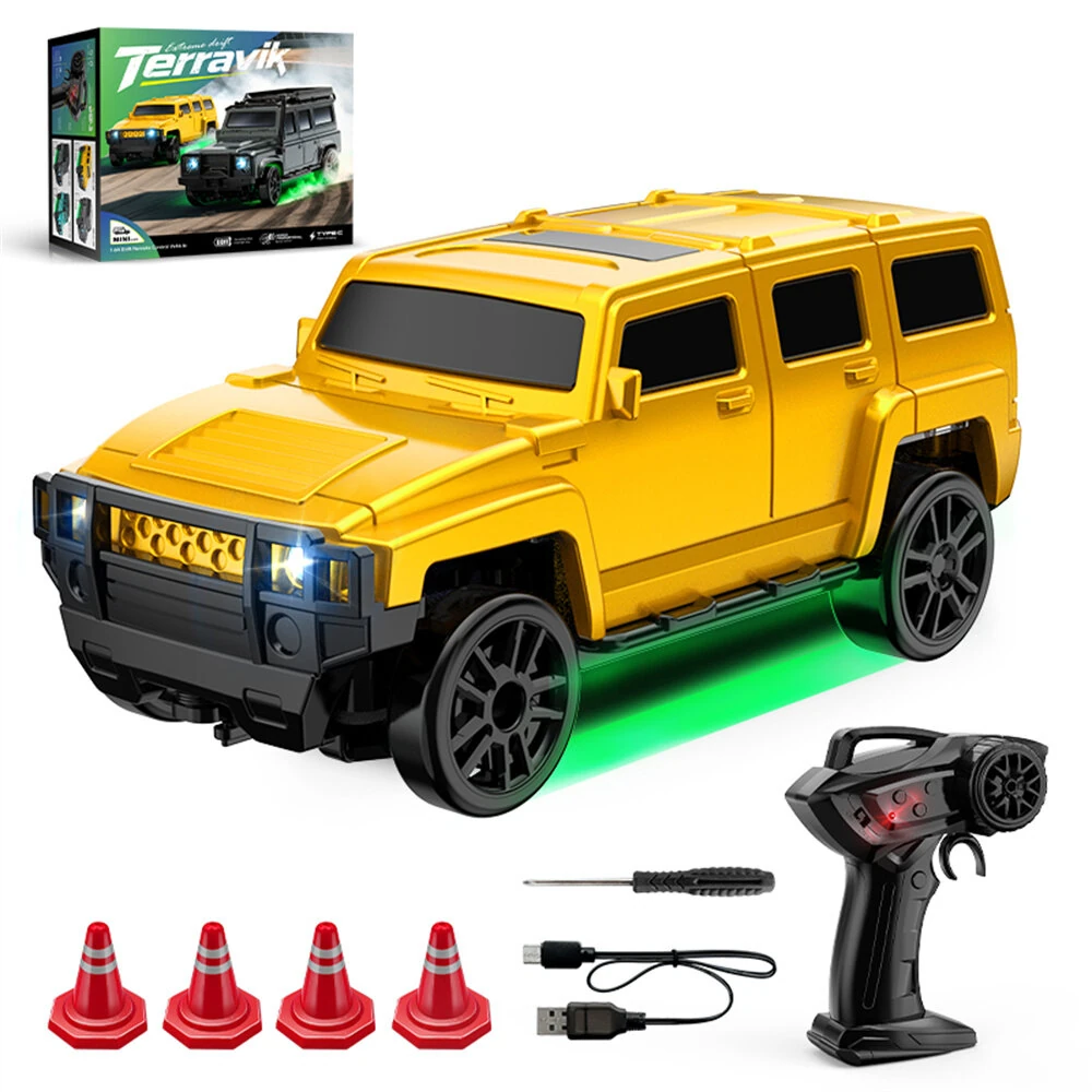 WSD E86 E87 RTR 1/64 2.4G 4WD Drift RC Car SUV Mini Race LED Light Two Speed Full Scale Radio Control High-Speed Motor On-Road Racing Vehicle Model Boys Gifts Toys — view 3