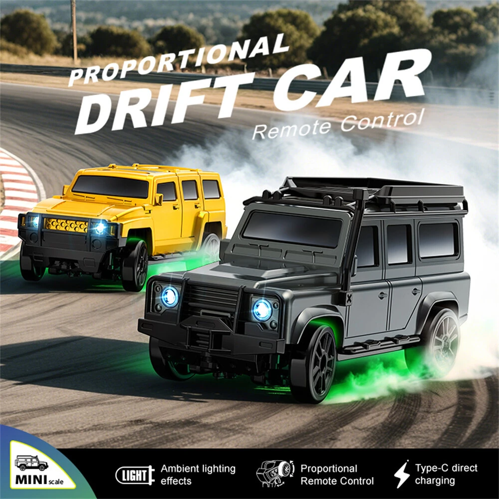 WSD E86 E87 RTR 1/64 2.4G 4WD Drift RC Car SUV Mini Race LED Light Two Speed Full Scale Radio Control High-Speed Motor On-Road Racing Vehicle Model Boys Gifts Toys — view 5