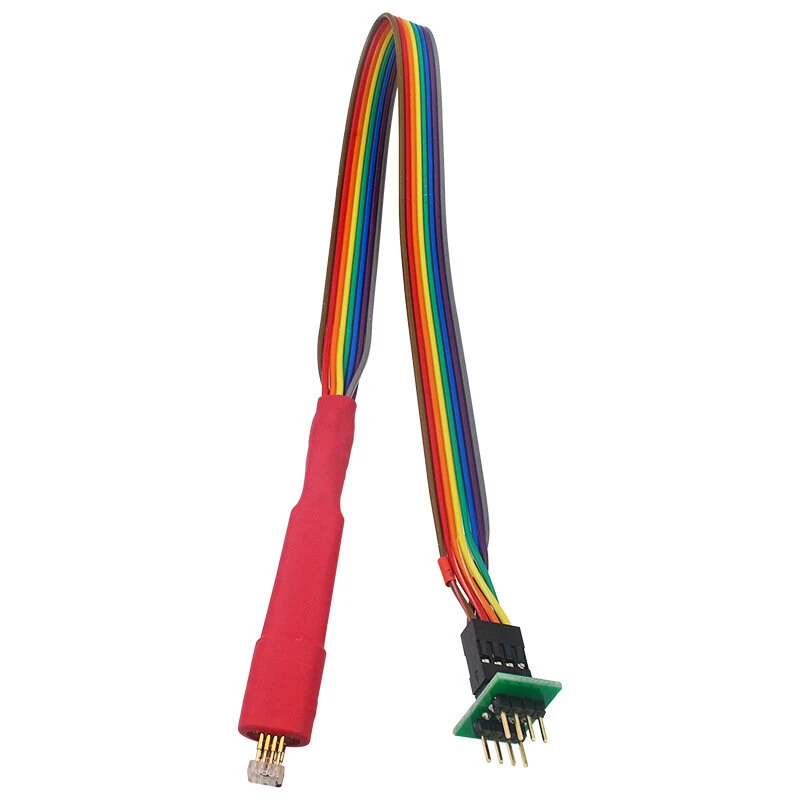 WSON Chip Programming Probe 8x6/6x5 Burn Write Probe 1.27mm Pitch 3D-Shaped Handheld Block 2x4Pin Cable with Elastic Stopper — view 4