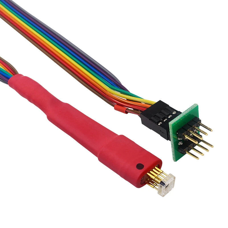 WSON Chip Programming Probe 8x6/6x5 Burn Write Probe 1.27mm Pitch 3D-Shaped Handheld Block 2x4Pin Cable with Elastic Stopper — view 5