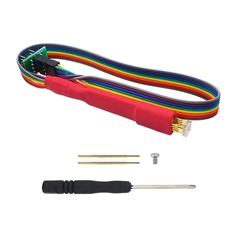 WSON Chip Programming Probe 8x6/6x5 Burn Write Probe 1.27mm Pitch 3D-Shaped Handheld Block 2x4Pin Cable with Elastic Stopper — view 7