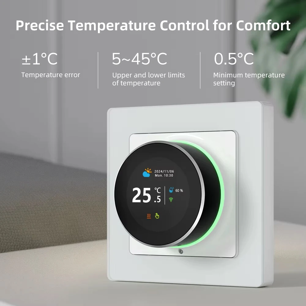WT20R Tuya WiFi Smart Knob Thermostat Electric Heating Water Gas Boiler Temperature Controller Works With Alexa Google Home — view 5