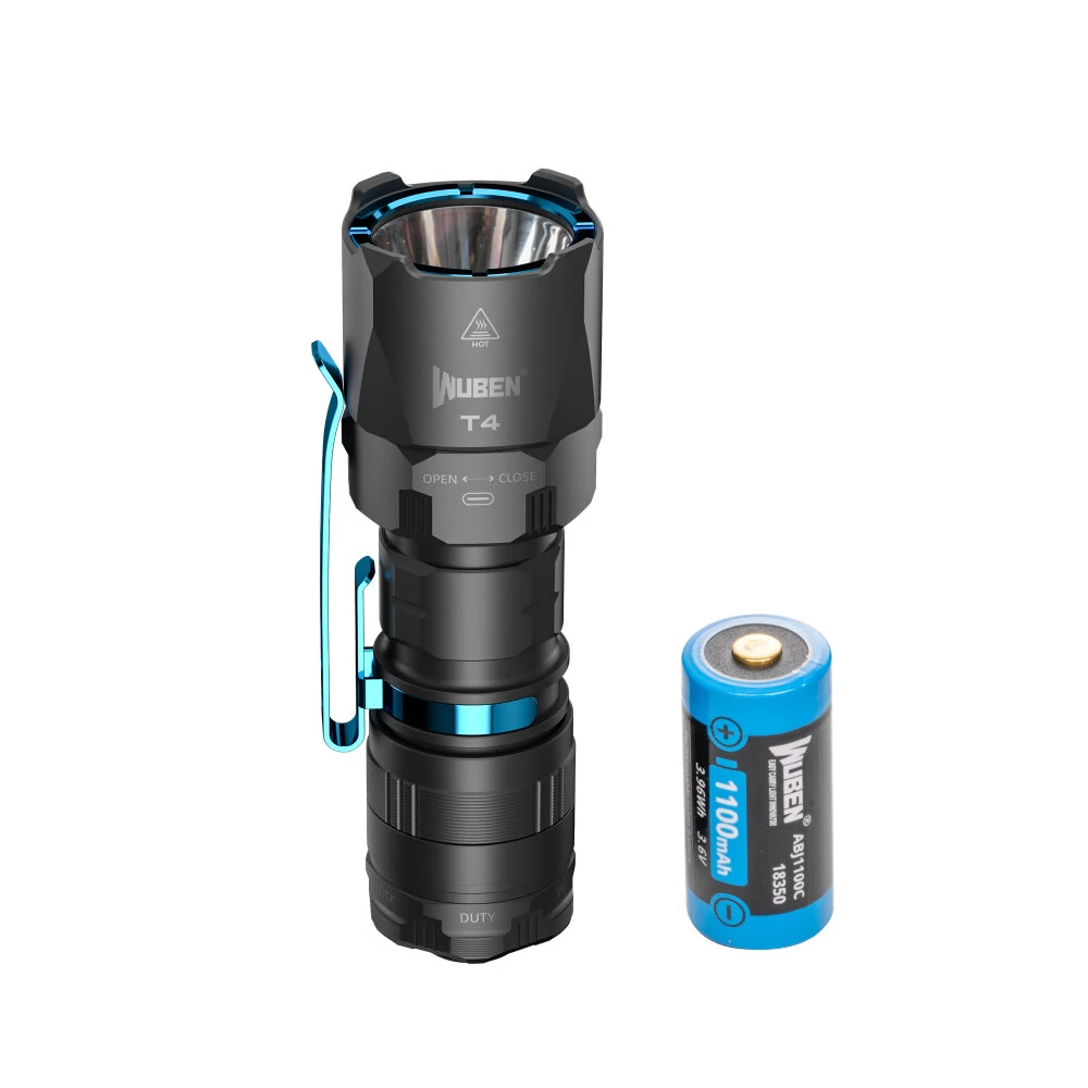 WUBEN T4 401M EDC Tactical Flashlight 850LM USB Rechargeable with Battery Small Keychain Flashlight Powerful Long Throw LED Mini Torch Pocket Light — view 5