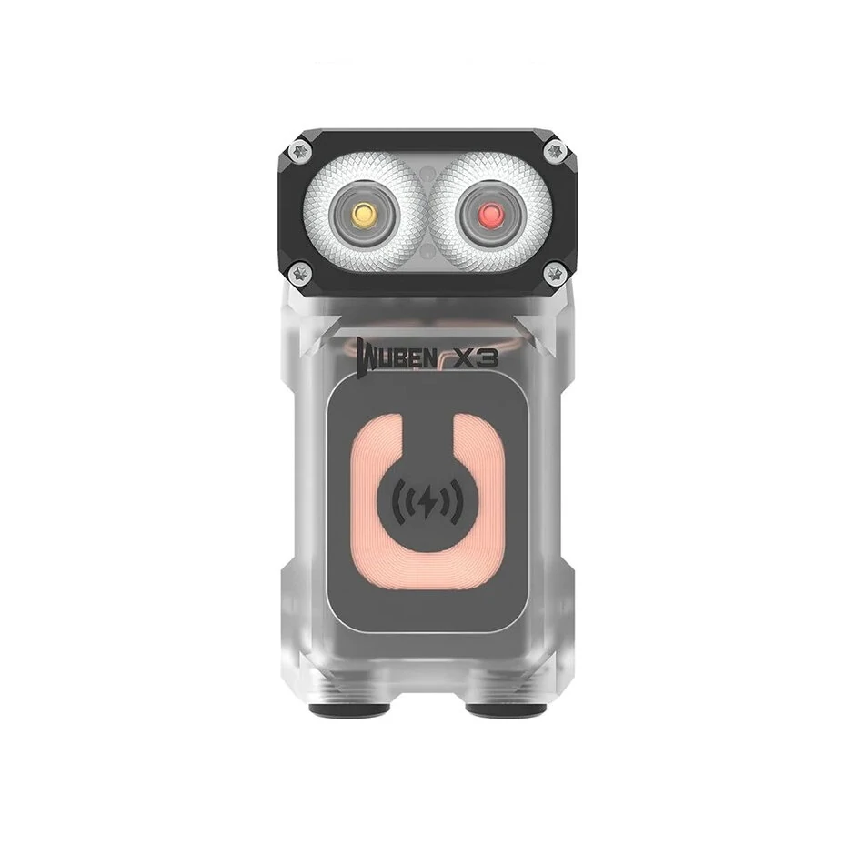WUBEN X3 Owl 700LM Mini LED Keychain Flashlight 180° Rotating Head Best EDC Flashlight Wireless Charging Base Ultra-light Weight Mini Torch Camping Tent Lamp — view 2