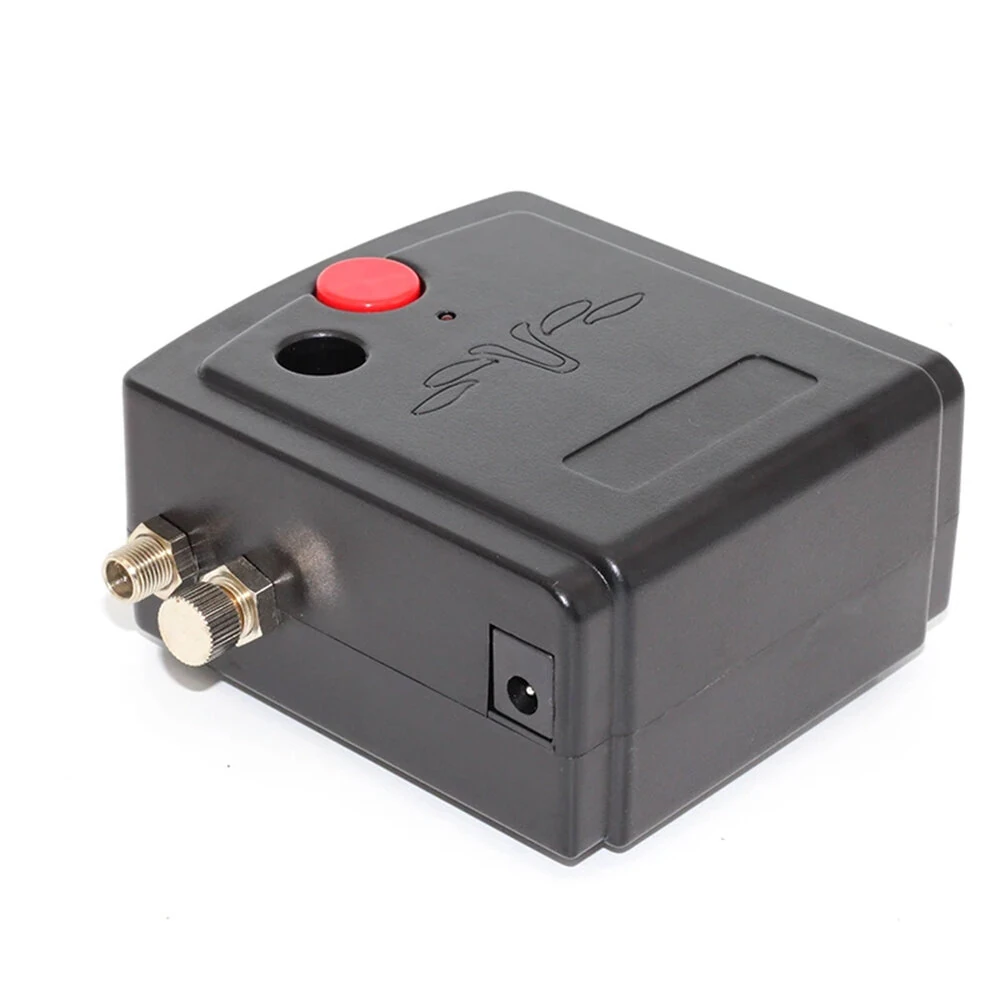 WZ100 Airbrush Compressor Kit 10L/Min 40dB Dual-Action 0.3mm 7CC Auto Start 15 PSI Stop 25 PSI 220-240V/50Hz 1/8 BSP 0.2/0.5mm Nozzles EU Plug — view 2