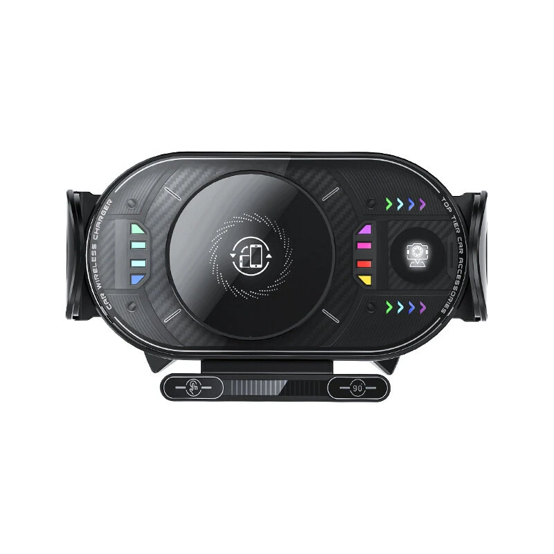 X10 15W Fast Wireless Car Charger Mount Foldable Rotating Phone Holder for Air Vent & Dashboard Compatible with Foldable Flat Screen Phones — view 10