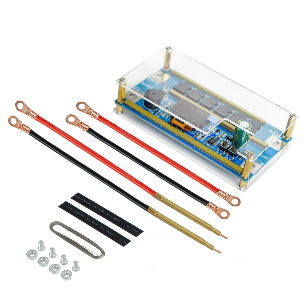 X100 Smart OLED Spot Welder 12V Portable Welding Machine with 100-Level Adjustment for DIY 18650 Battery Pack 0.1-0.3mm Nickel Strip — image 1