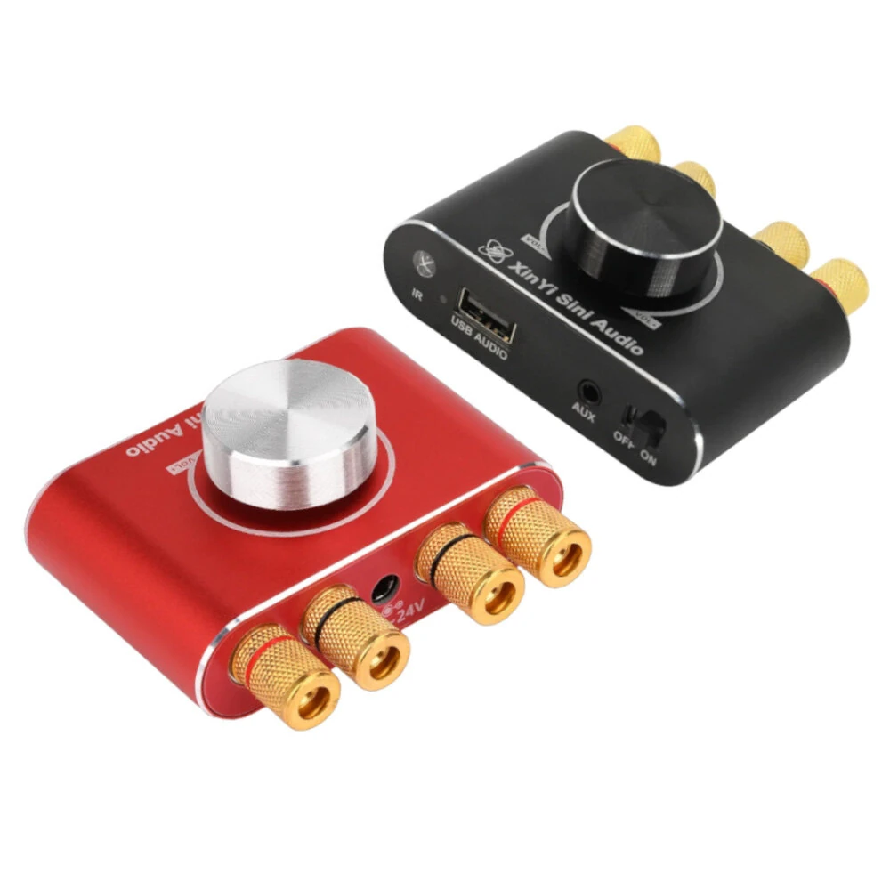 X100H 15W Stereo Amplifier Board 12/24V Speaker Audio Amplifier bluetooth 3.5mm AUX USB U-disk Input APP Control — image 1