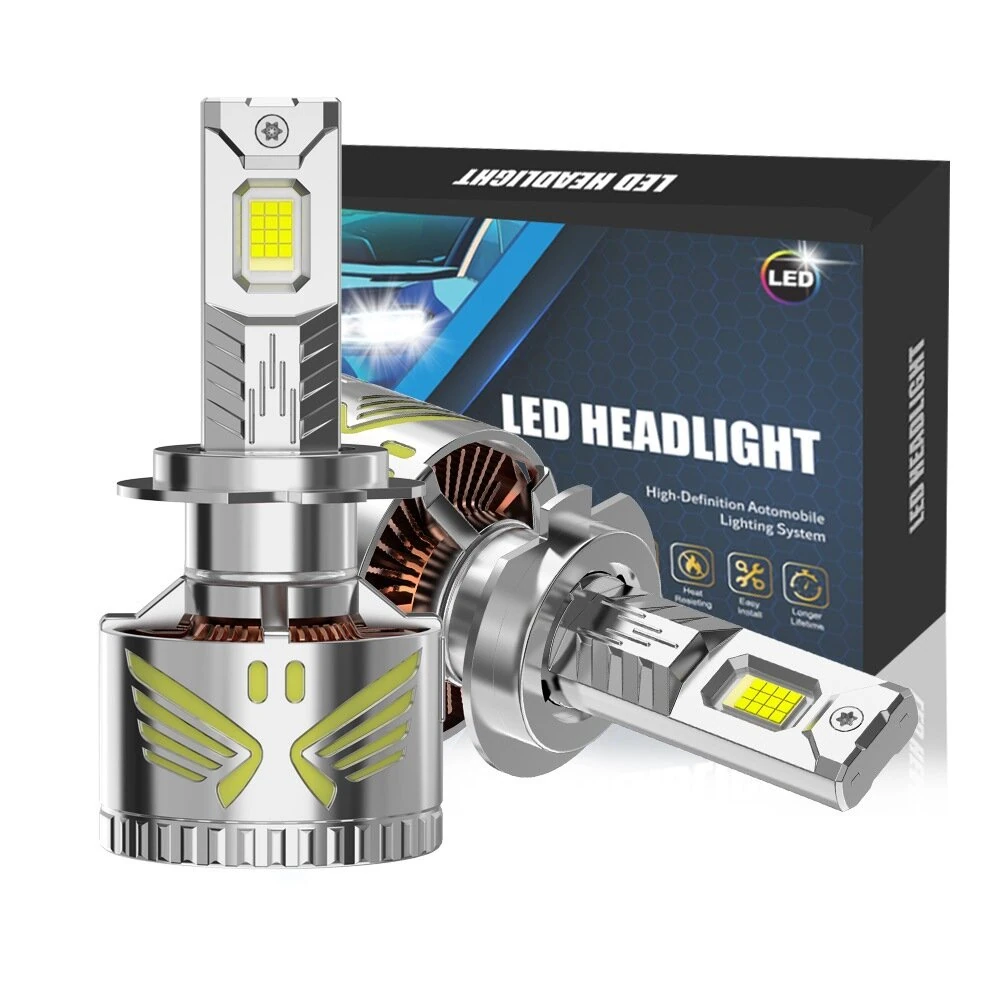 X60-Series LED Headlight Bulbs 120W 11000LM Super Bright 6500K Cool White High Low Beam Fog Light Conversion Kit — image 1