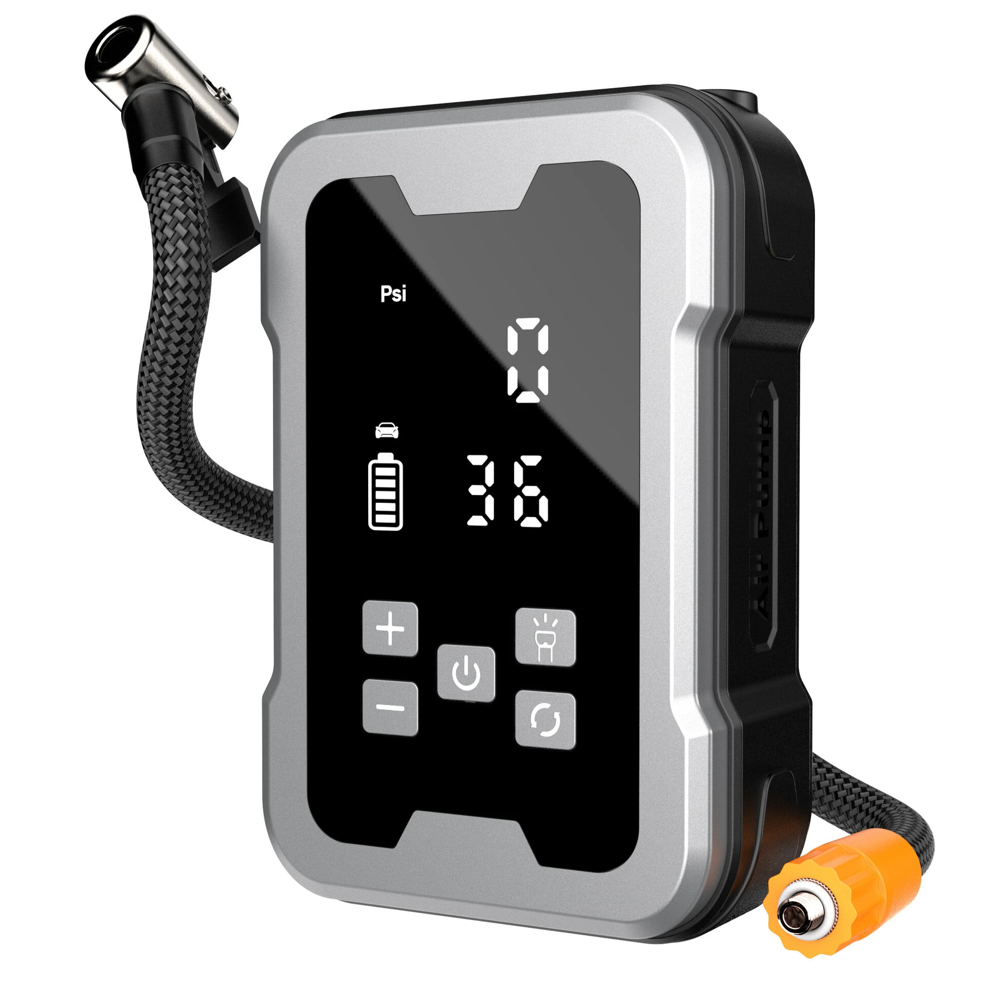 XANES 150PSI Portable Wireless Tire Inflator Digital Display Electric Air Pump with Tire Pressure Monitoring LED Light Type-C Charging — view 7