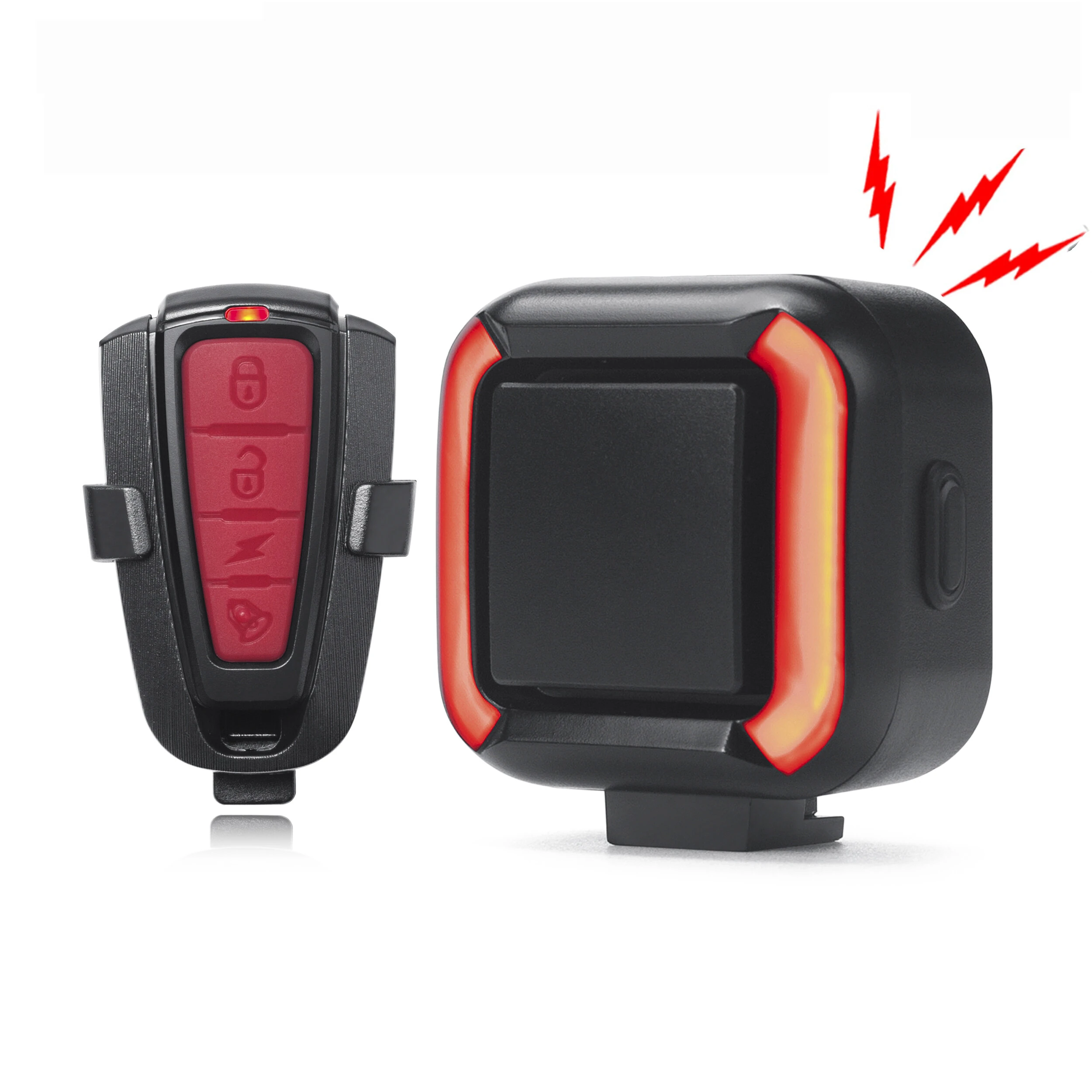 XANES 2 in 1 Wireless Bicycle Burglar Alarm Taillight 130dB High Volume,  USB Rechargeable, Waterproof Remote Bike Rear Light — view 9