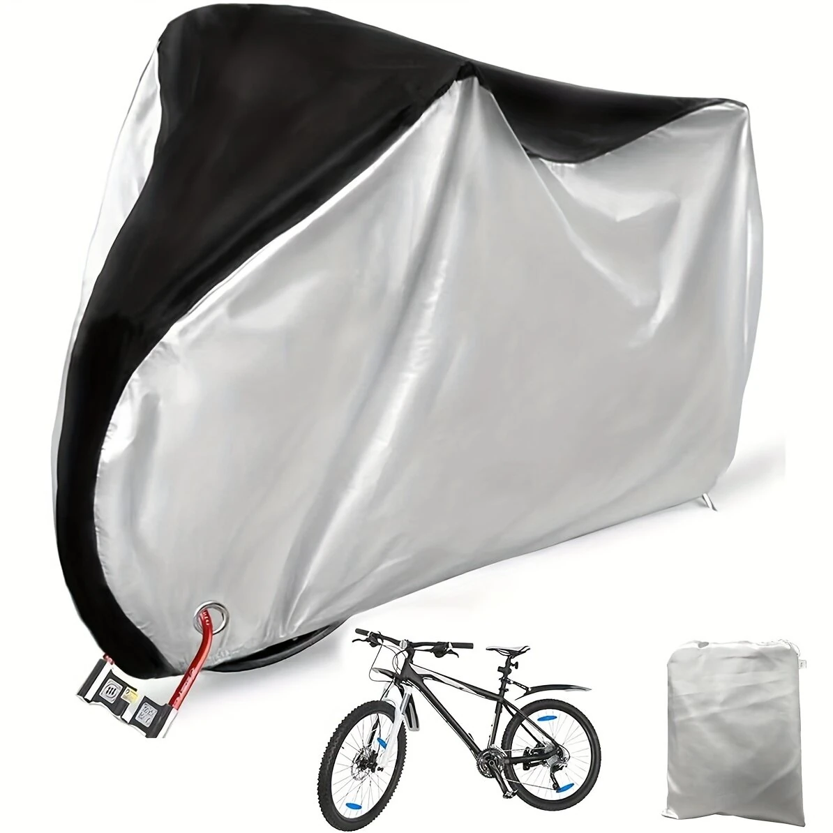 XANES 210D Oxford Cloth Waterproof Bicycle Cover Sun-proof Dust-proof Electric Vehicle Motorcycle Cover for Outdoor Storage — XANES
