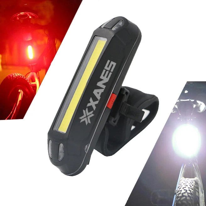 XANES 600LM German Standard Bike Front Light 500LM USB Rechargeable LED Bike Taillight Set — view 3