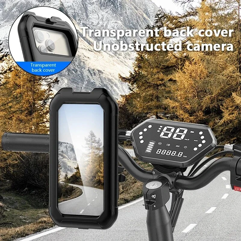 XANES 7-inch Bicycle Phone Holder Support TPU Touch Screen Waterproof Universal Bike 360° Adjustable Cellphone Holder — view 5
