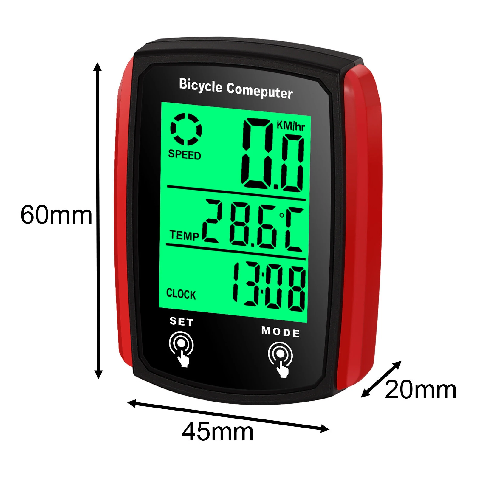 XANES Bicycle Computer LCD Digital Wired Cycling Computer Speedometer Bike Speed Odometer With Backlight bike Accessories — view 7