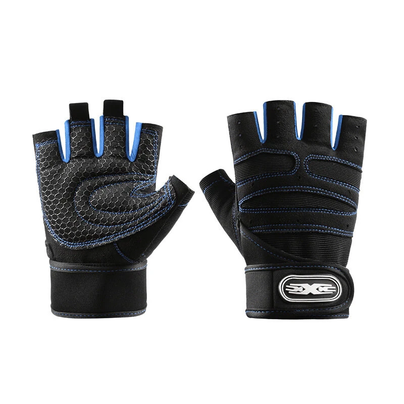 XANES Cycling Gloves Fitness Weight Lifting Wristband Half Finger Gloves Body Building Training Sports Exercise Gloves — view 7