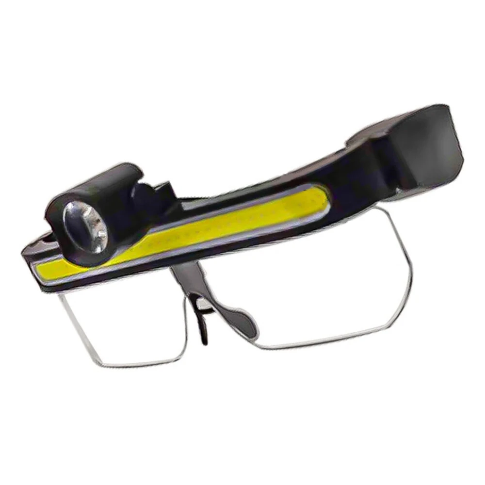 XANES LED Glasses Light Multifunctional Outdoor Sports Goggles with Head Light Type-C Charging Waterproof Anti-fog Impact Lens Headlight Glasses for Cycling Fishing