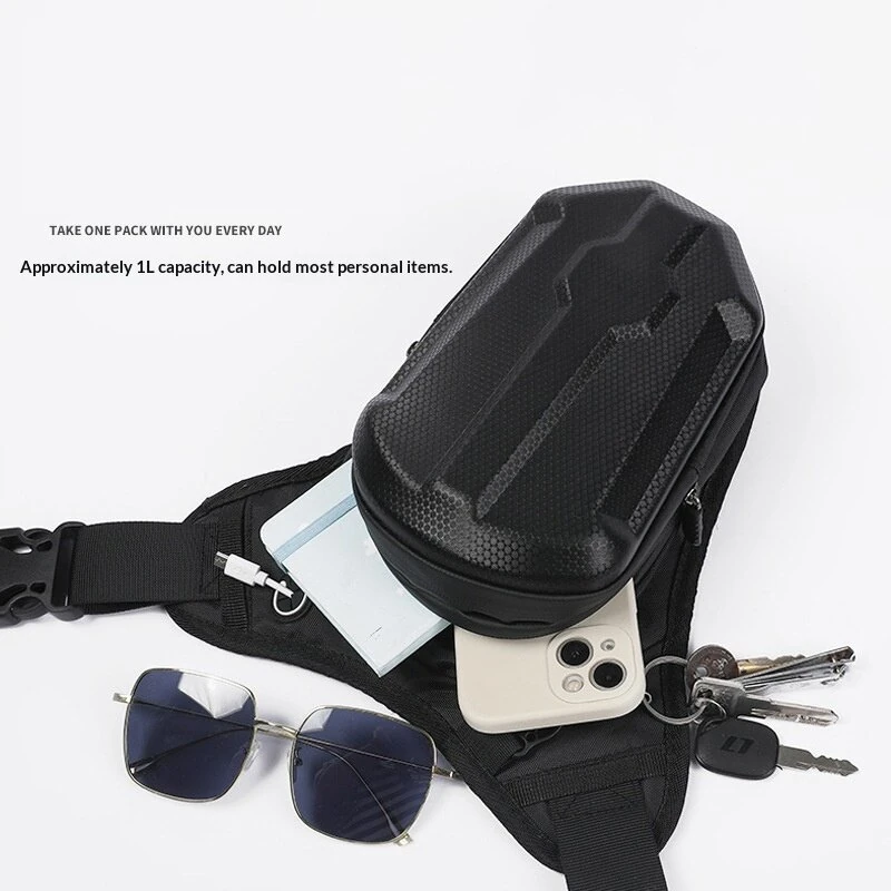 XANES Multi-functional 1L Cycling Strappy Leg Bag Outdoor Waterproof Bike Tactical Waist Bag Motorcycles MTB Hard Shell Storage Bag — view 3