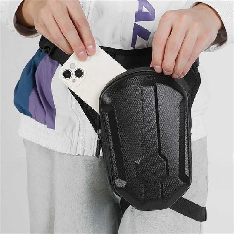 XANES Multi-functional 1L Cycling Strappy Leg Bag Outdoor Waterproof Bike Tactical Waist Bag Motorcycles MTB Hard Shell Storage Bag — view 4
