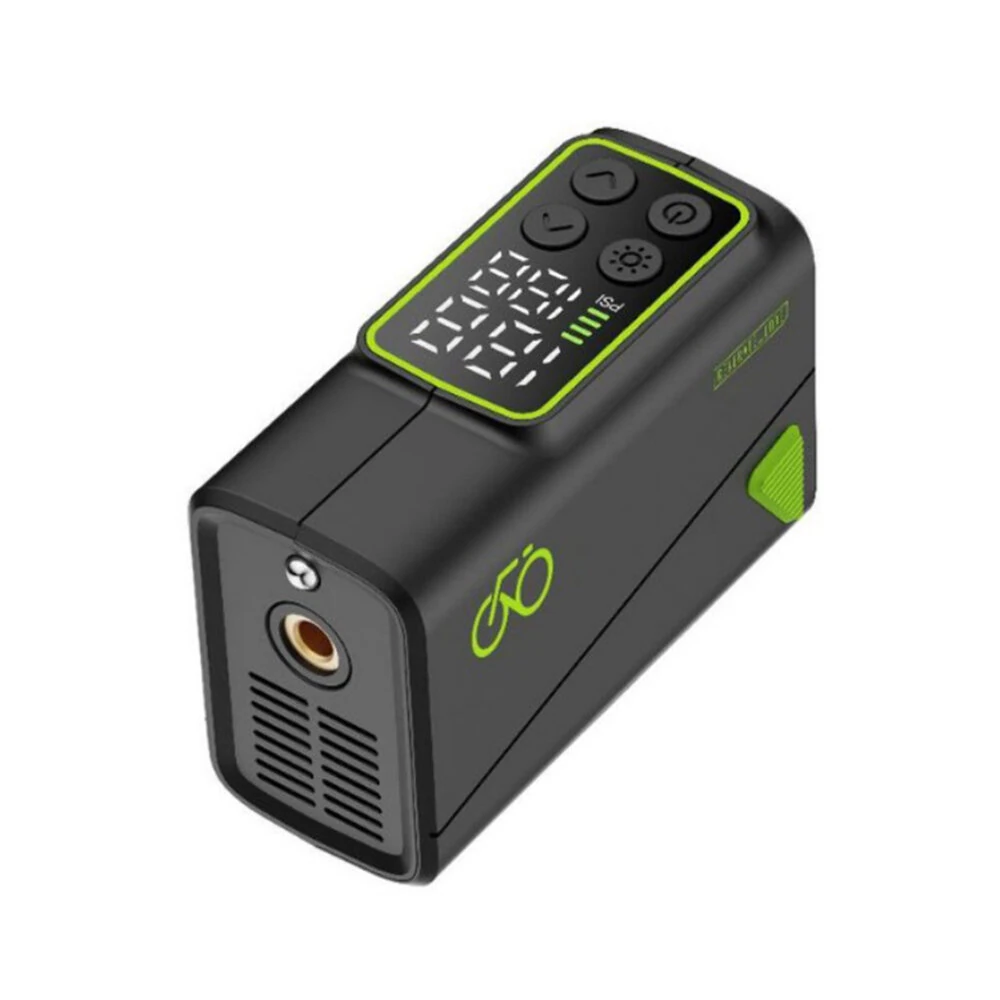 XANES Portable 150PSI Universal Double Display Electric Bike Air Pump with Auto Shut Off Emergency Light Suitable For Bicycles Car Motorcycle Tires — view 5