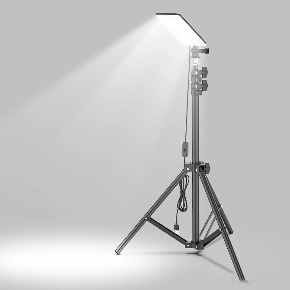 XANES® 84*LEDs 1680LM 1.8m Height Adjustable LED Camping Light with Tripod 6500-7000K Brightness Stand Lantern Work Light For Camping Maintain Photography — XANES