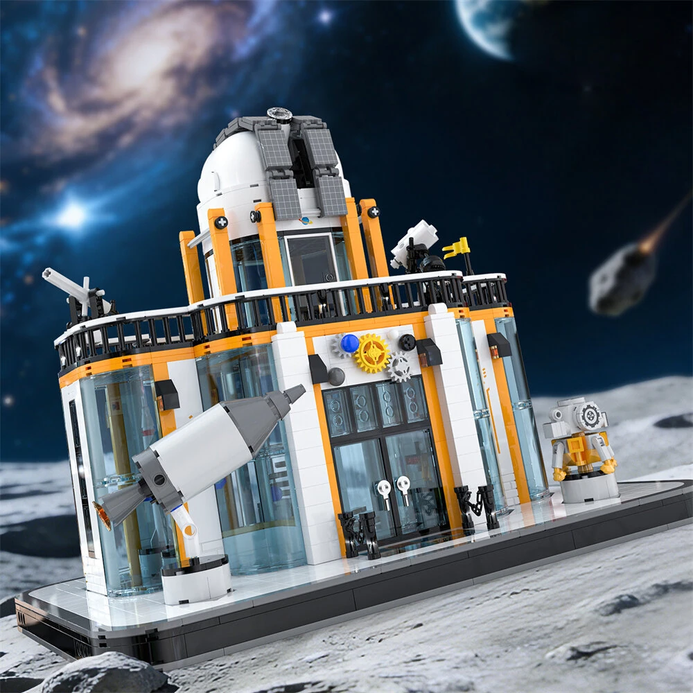 Xbert Brix 66139 RED ROCKET Restaurant Building Block Set 2447PCS 66141 Aerospace Building Block Set 1623PCS Brick Assembly Kit for Children's Gifts Creative Desktop Ornaments Toys — view 6