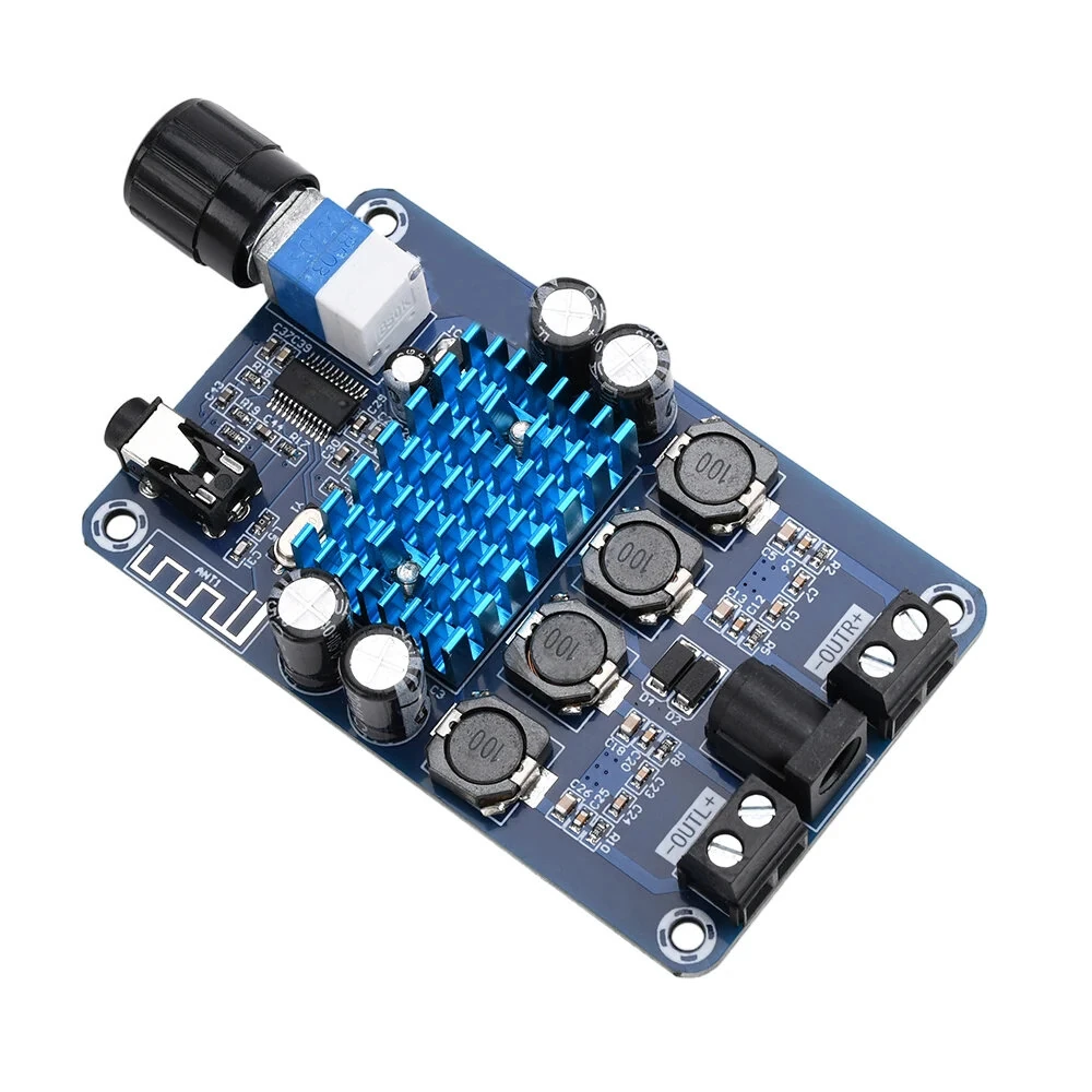 XH-A318 TPA3116D2 bluetooth Digital Audio Amplifier Board 50Wx2 Sound Amplifier DC12V-24V Audio Module High Power AMP — image 1