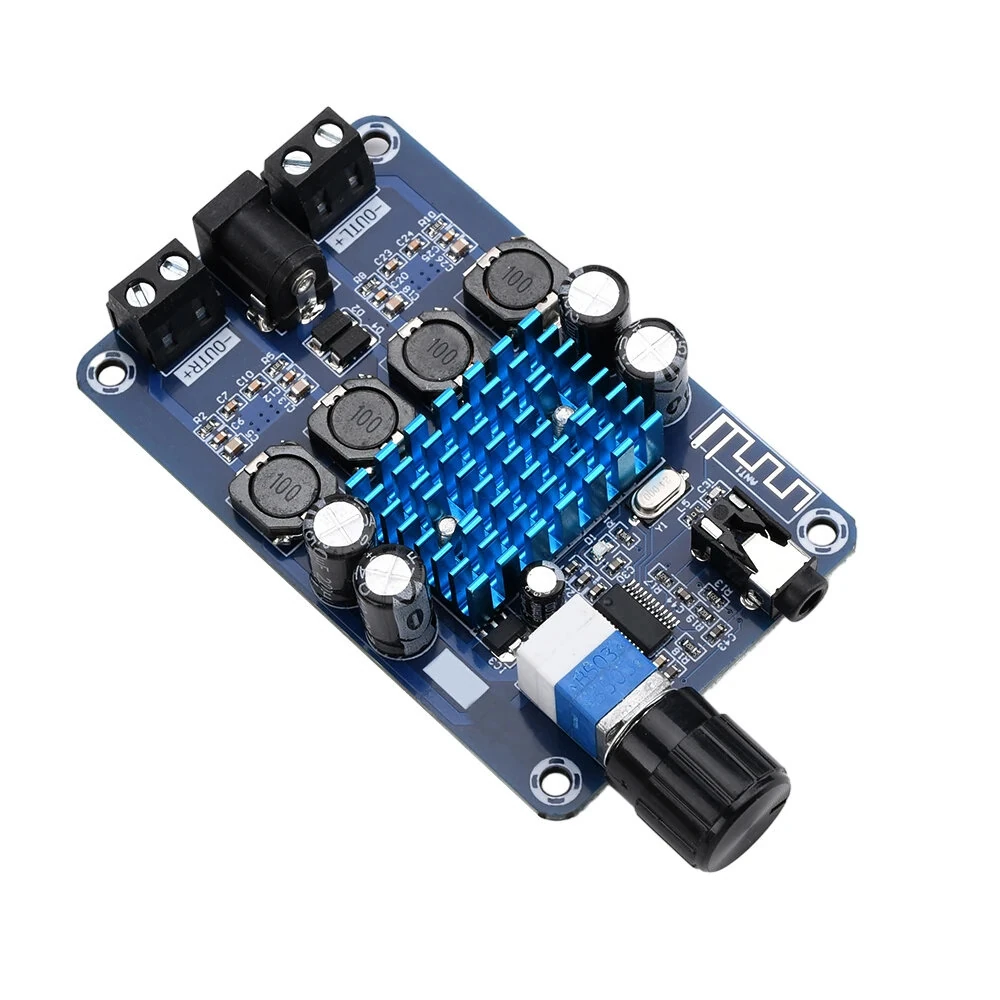 XH-A318 TPA3116D2 bluetooth Digital Audio Amplifier Board 50Wx2 Sound Amplifier DC12V-24V Audio Module High Power AMP — view 2